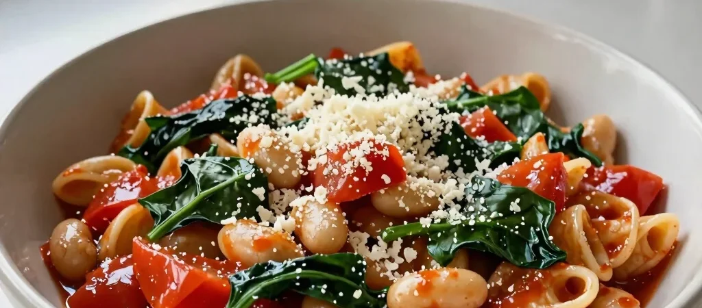 One-Pot Tomato and White Bean Pasta