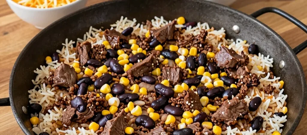 Easy Skillet Taco Rice for Family Dinner